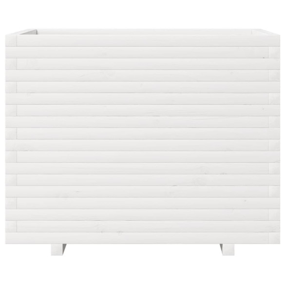 Jardinieră Grădină Albă - Lemn Masiv Pin | Livrare Gratuită