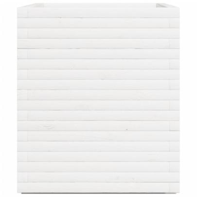 Jardinieră Grădină Albă - Lemn Masiv Pin | Livrare Gratuită