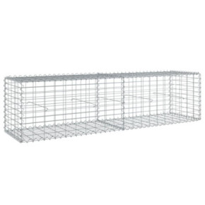 Coș Gabion cu Capace 200x50x50 cm - Fier Galvanizat Rezistent 2