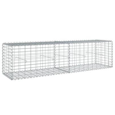 Coș Gabion cu Capace 200x50x50 cm - Fier Galvanizat Rezistent