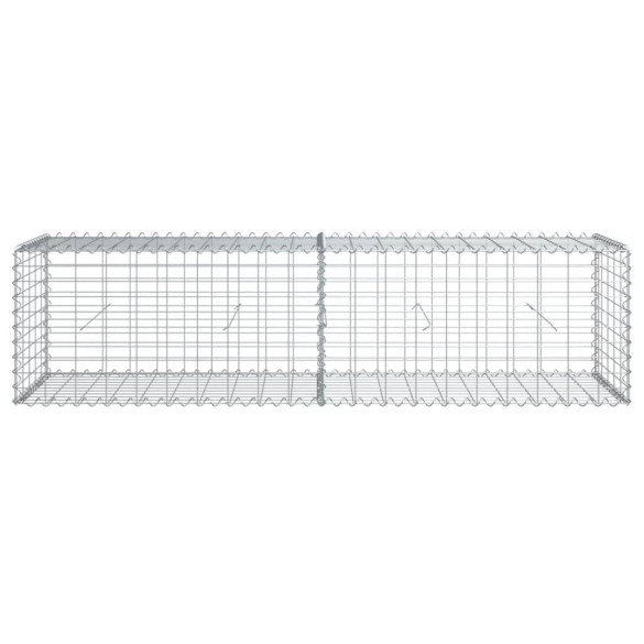 Coș Gabion cu Capace 200x50x50 cm - Fier Galvanizat Rezistent