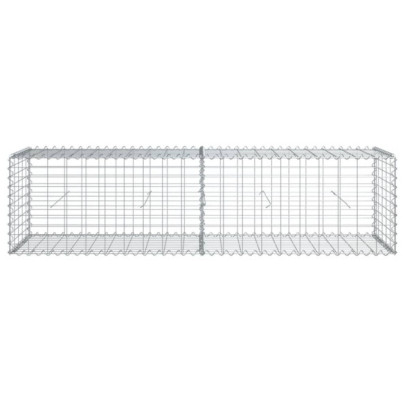 Coș Gabion cu Capace 200x50x50 cm - Fier Galvanizat Rezistent