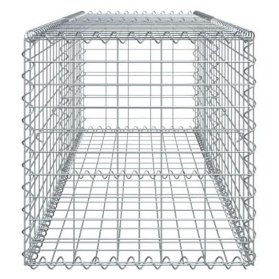 Coș Gabion cu Capace 200x50x50 cm - Fier Galvanizat Rezistent