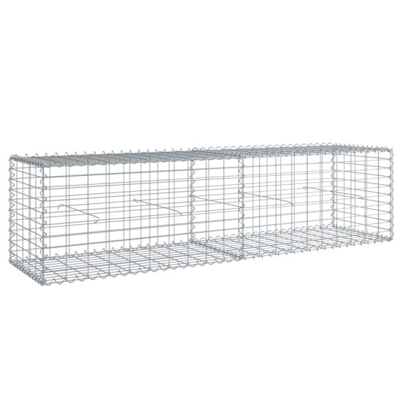 Coș Gabion cu Capace 200x50x50 cm - Fier Galvanizat Rezistent