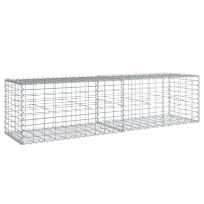 Coș Gabion cu Capace 200x50x50 cm - Fier Galvanizat Rezistent