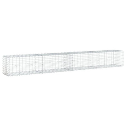 Coș Gabion Fier Galvanizat 400x50x50 cm - Livrare Gratuită