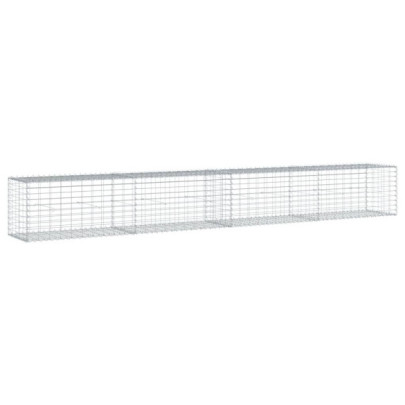 Coș Gabion Fier Galvanizat 400x50x50 cm - Livrare Gratuită