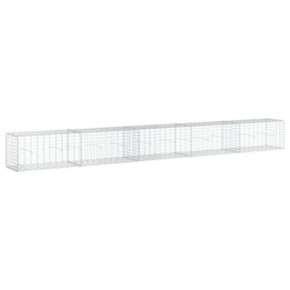 Coș Gabion cu Capac - 500x50x50 cm - Fier Galvanizat | Livrare Gratuită 2