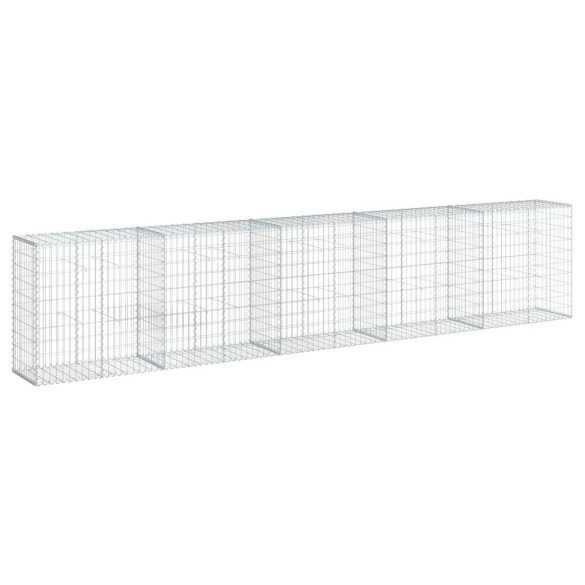 Coș Gabion cu Capac - Fier Galvanizat - 500x50x100 cm