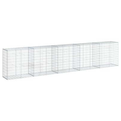 Coș Gabion cu Capac - Fier Galvanizat - 500x50x100 cm