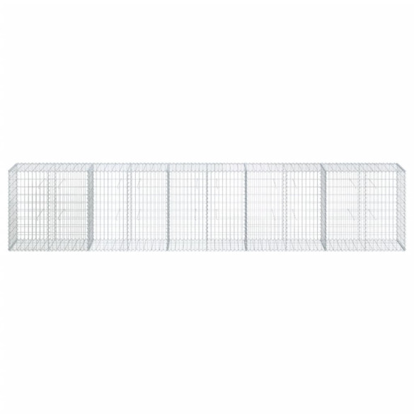 Coș Gabion cu Capac - Fier Galvanizat - 500x50x100 cm