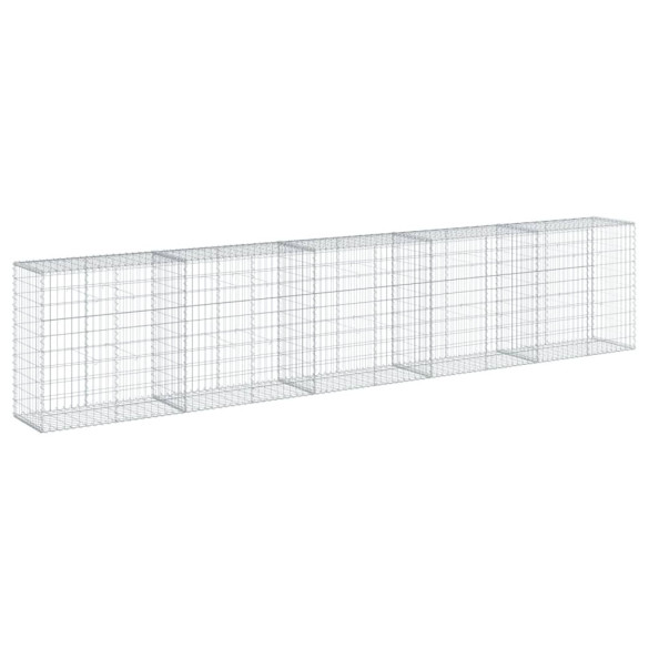 Coș Gabion cu Capac - Fier Galvanizat - 500x50x100 cm