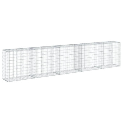 Coș Gabion cu Capac - Fier Galvanizat - 500x50x100 cm