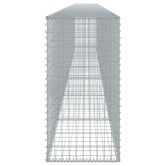 Coș Gabion cu Capac - Fier Galvanizat - 700x50x100 cm