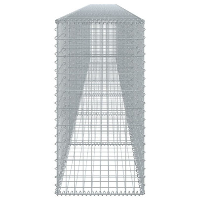 Coș Gabion cu Capac - Fier Galvanizat - 700x50x100 cm