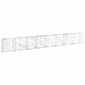 Coș Gabion cu Capac - Fier Galvanizat - 800x50x100 cm 2