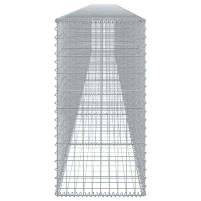 Coș Gabion cu Capac - Fier Galvanizat - 800x50x100 cm