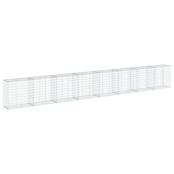 Coș Gabion cu Capac - Fier Galvanizat - 800x50x100 cm