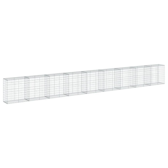 Coș Gabion cu Capac - Fier Galvanizat - 900x50x100 cm