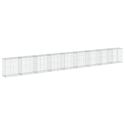 Coș Gabion cu Capac - Fier Galvanizat - 900x50x100 cm