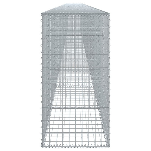 Coș Gabion cu Capac - Fier Galvanizat - 120x50x100 cm