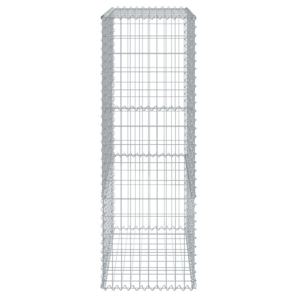 Coș Gabion cu Capac 100x50x150 cm - Fier Galvanizat Rezistent
