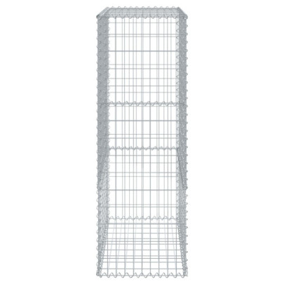 Coș Gabion cu Capac 100x50x150 cm - Fier Galvanizat Rezistent