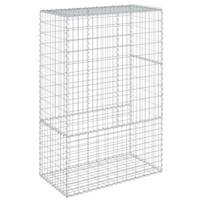 Coș Gabion cu Capac 100x50x150 cm - Fier Galvanizat Rezistent