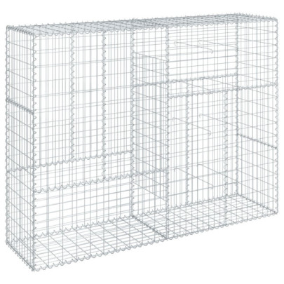 Coș Gabion cu Capace - Fier Galvanizat - 200x50x150 cm