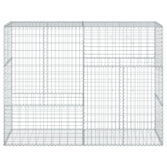 Coș Gabion cu Capace - Fier Galvanizat - 200x50x150 cm