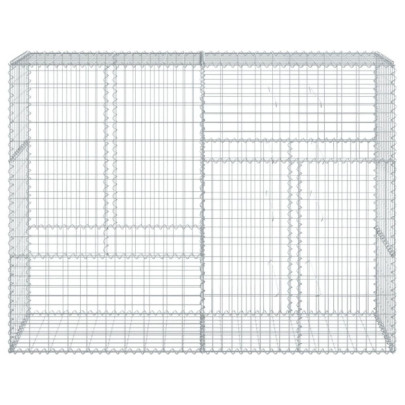 Coș Gabion cu Capace - Fier Galvanizat - 200x50x150 cm