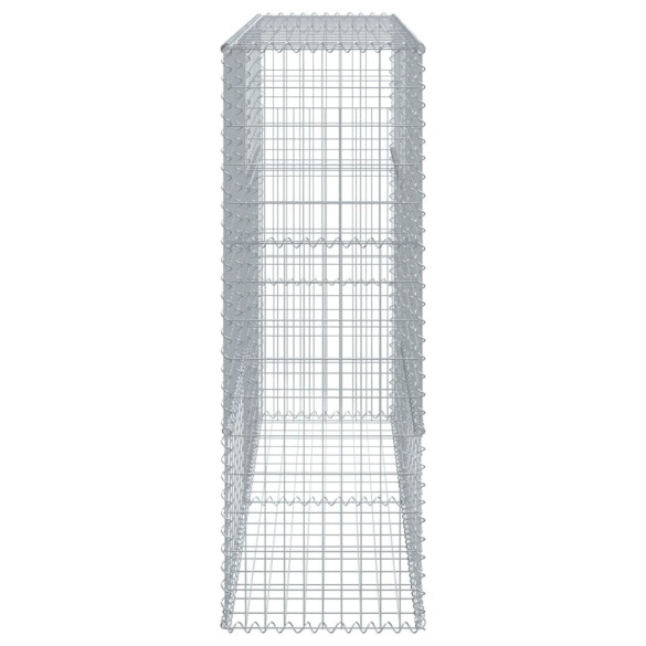 Coș Gabion cu Capace - Fier Galvanizat - 200x50x150 cm