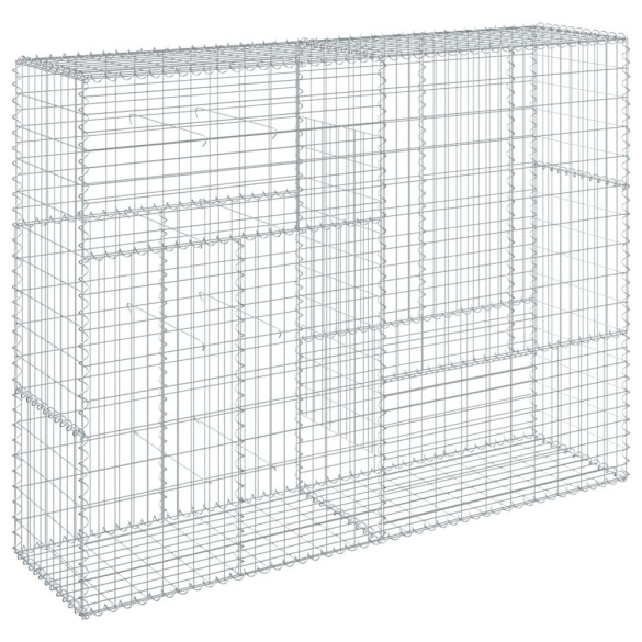 Coș Gabion cu Capace - Fier Galvanizat - 200x50x150 cm