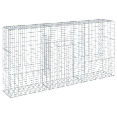 Coș Gabion cu Capac - Fier Galvanizat - 300x50x150 cm