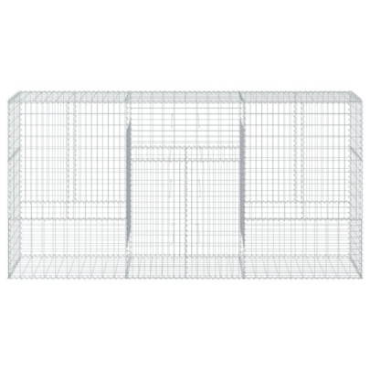 Coș Gabion cu Capac - Fier Galvanizat - 300x50x150 cm