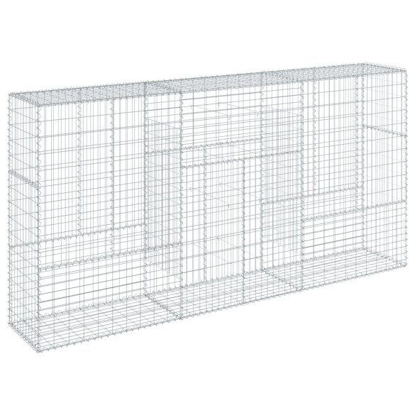 Coș Gabion cu Capac - Fier Galvanizat - 300x50x150 cm