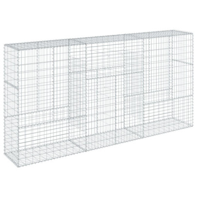 Coș Gabion cu Capac - Fier Galvanizat - 300x50x150 cm