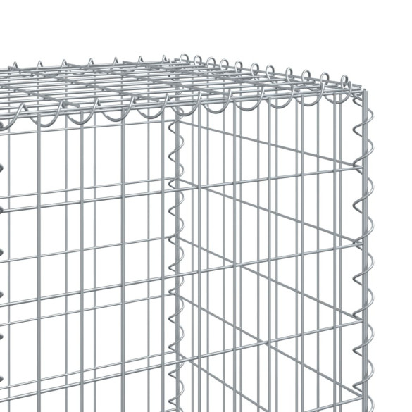 Coș Gabion cu Capac - Fier Galvanizat - 300x50x150 cm