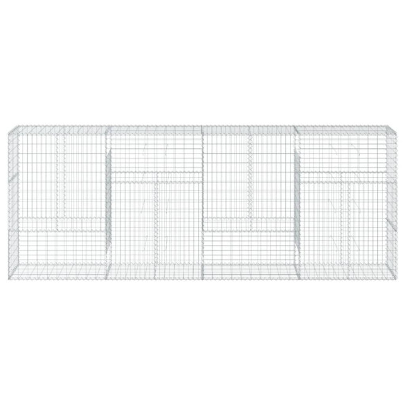 Coș Gabion cu Capac - Fier Galvanizat - 400x50x150 cm