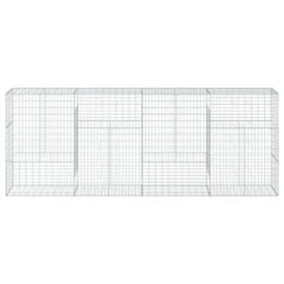Coș Gabion cu Capac - Fier Galvanizat - 400x50x150 cm