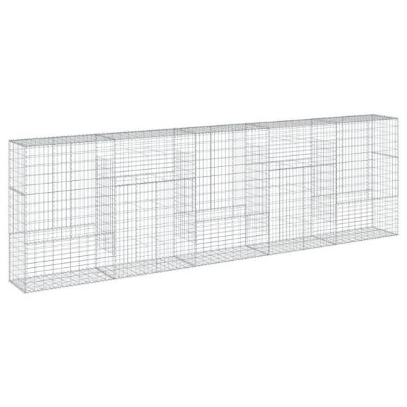 Coș Gabion cu Capace - Fier Galvanizat - 500x50x150 cm