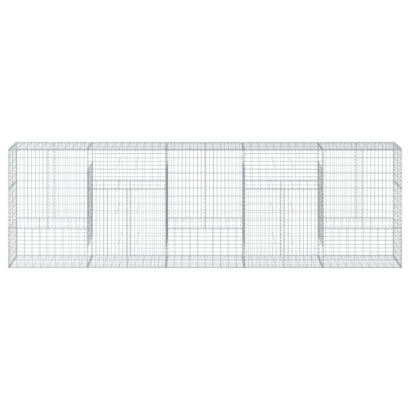 Coș Gabion cu Capace - Fier Galvanizat - 500x50x150 cm