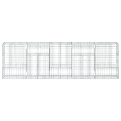 Coș Gabion cu Capace - Fier Galvanizat - 500x50x150 cm