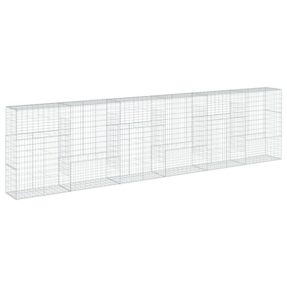 Coș Gabion cu Capac - Fier Galvanizat - 600x50x150 cm