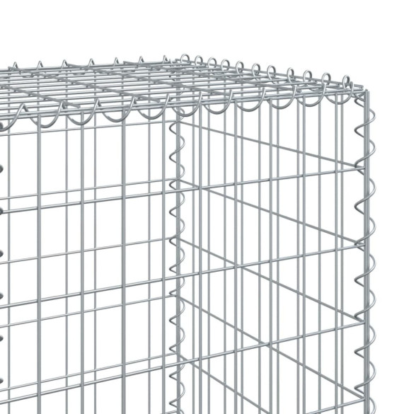 Coș Gabion cu Capac - Fier Galvanizat - 600x50x150 cm
