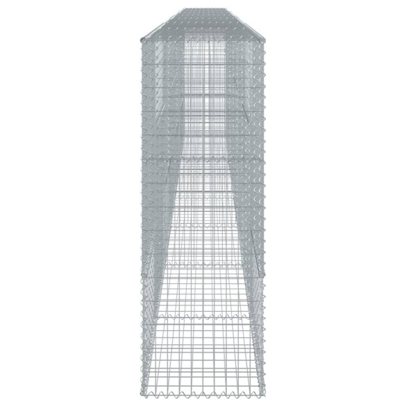 Coș Gabion cu Capac - Fier Galvanizat - 80x50x150 cm