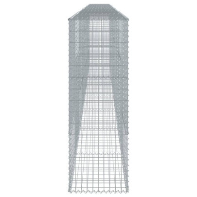 Coș Gabion cu Capac - Fier Galvanizat - 80x50x150 cm