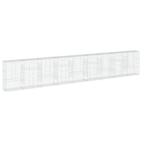 Coș Gabion cu Capac - Fier Galvanizat - 90x50x150 cm 2