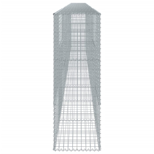 Coș Gabion cu Capac - Fier Galvanizat - 90x50x150 cm