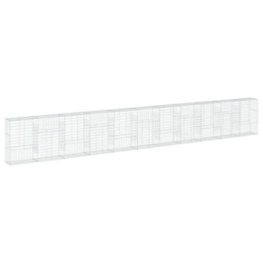 Coș Gabion cu Capac - Fier Galvanizat - 110x50x150 cm 2